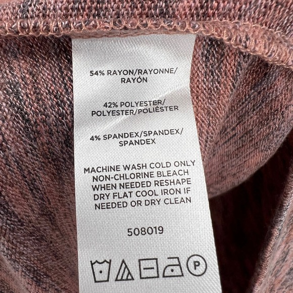 LOFT Space‑Dyed Pink Camisole Tank Top Medium New - Picture 4 of 4